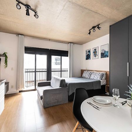 47 New Studio Next Paulista Av, Fast Wifi And Balcony เซาเปาโล ภายนอก รูปภาพ