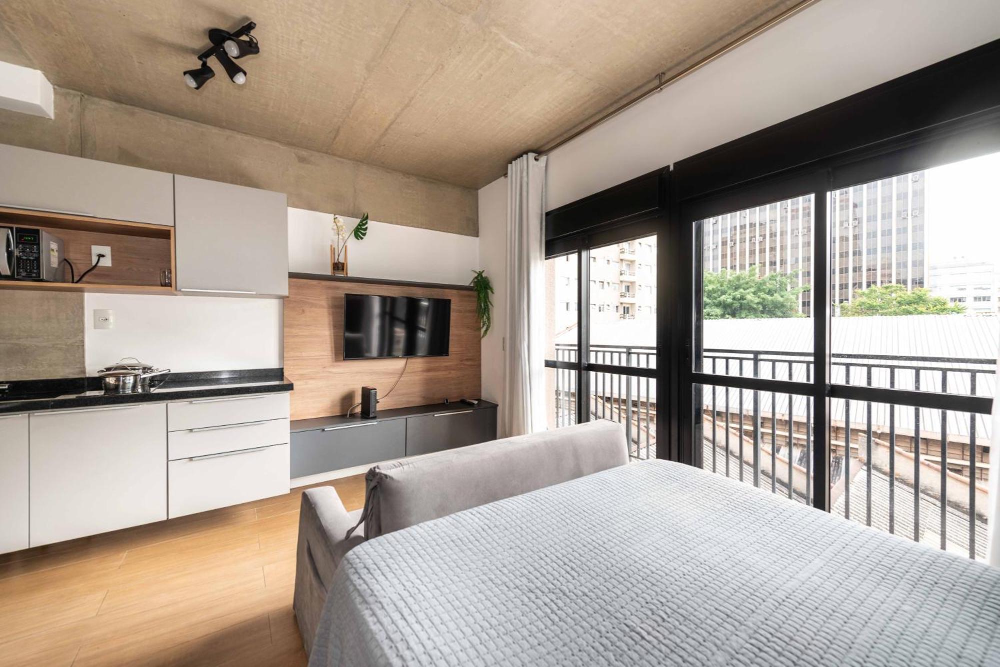 47 New Studio Next Paulista Av, Fast Wifi And Balcony เซาเปาโล ภายนอก รูปภาพ